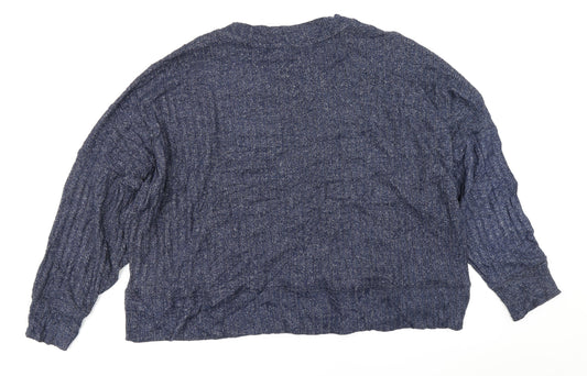 M&S Womens Blue   Pullover Sweatshirt Size 20
