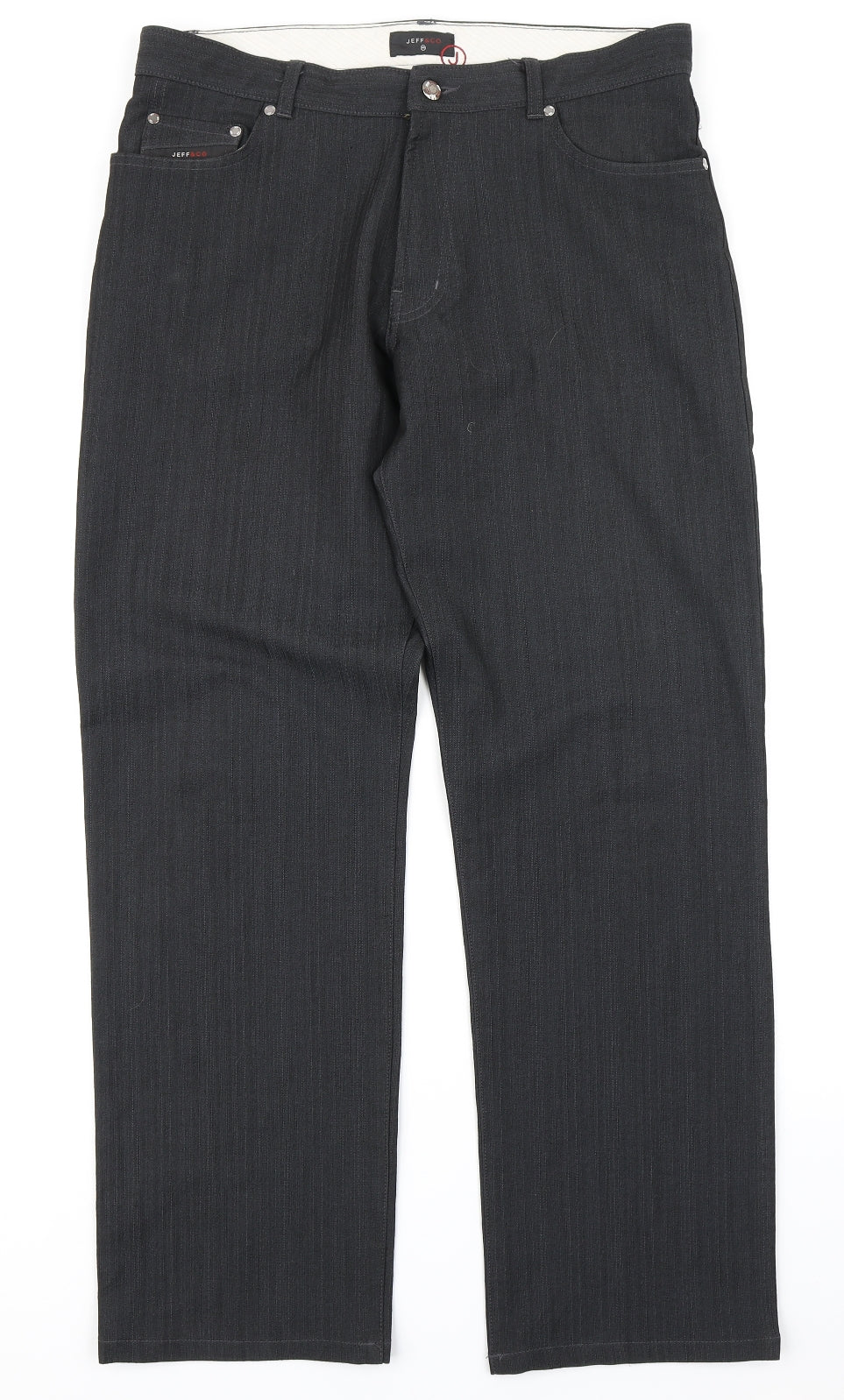 Jeff & Co Mens Grey   Trousers  Size 34 in L30 in