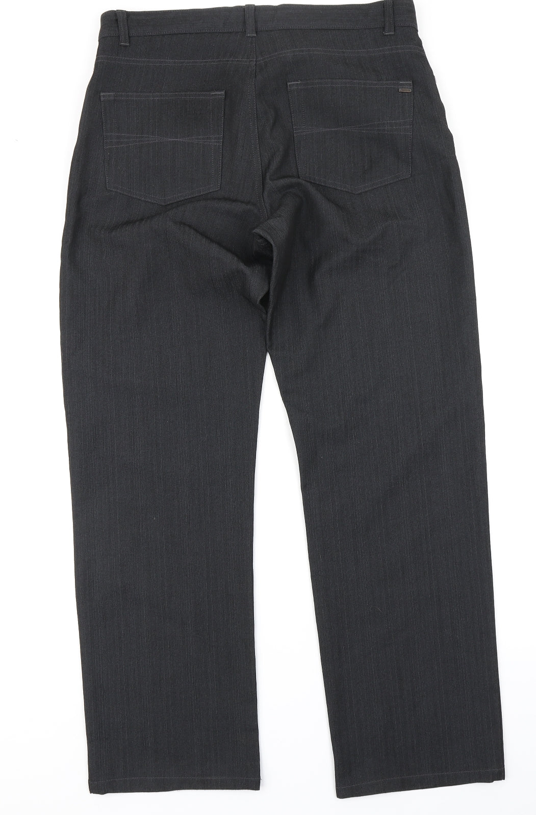 Jeff & Co Mens Grey   Trousers  Size 34 in L30 in
