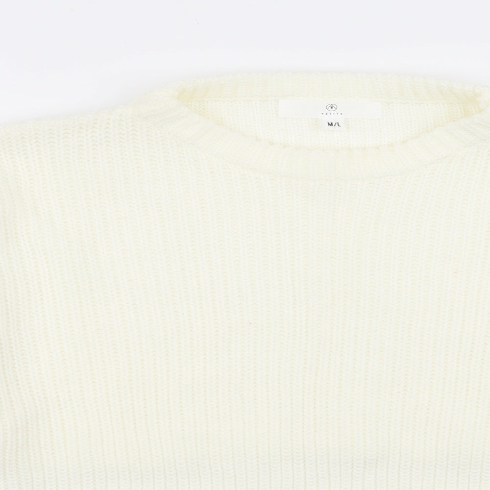 Missguided Womens White   Pullover Jumper Size M