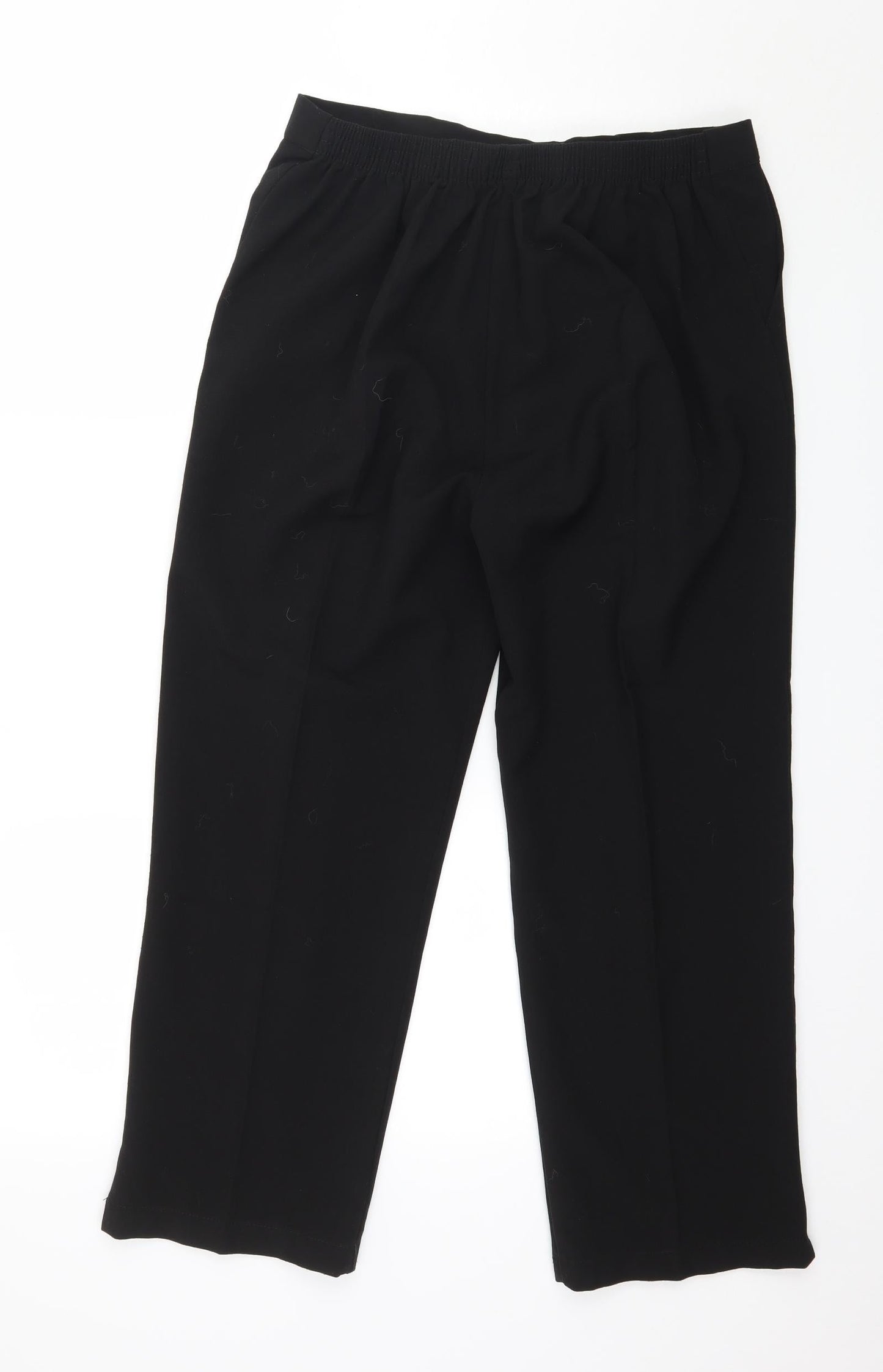 Preworn Womens Black   Trousers  Size 18 L25 in