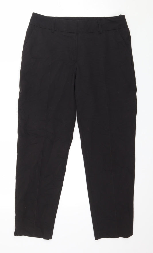 Preworn Womens Black   Trousers  Size 8 L26 in