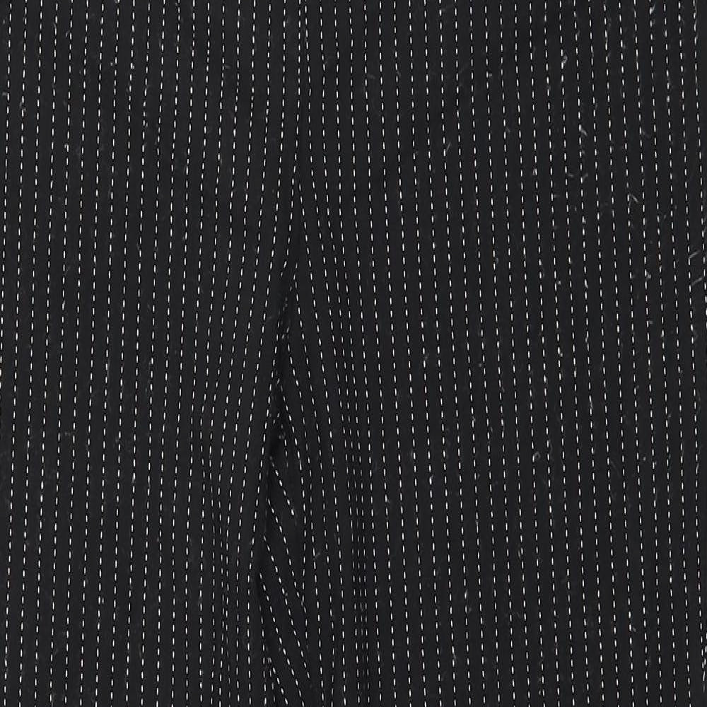 Dorothy Perkins Womens Black Striped  Trousers  Size 12 L26 in