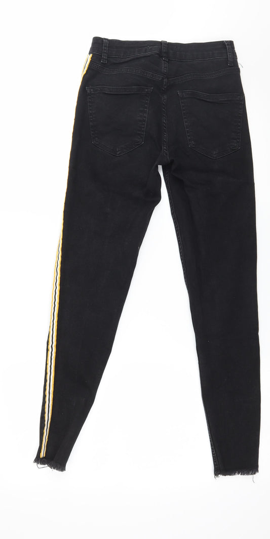 Denim & Co. Womens Black  Denim Skinny Jeans Size 8 L26 in