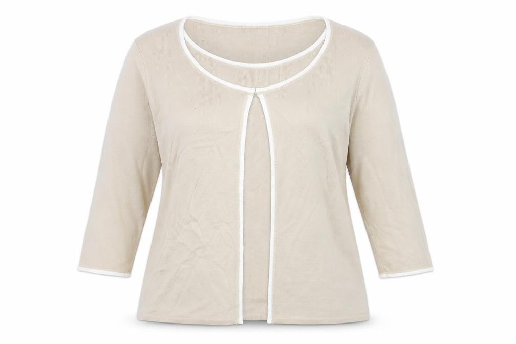 Marks and Spencer Womens Beige  Knit Pullover Jumper Size 16