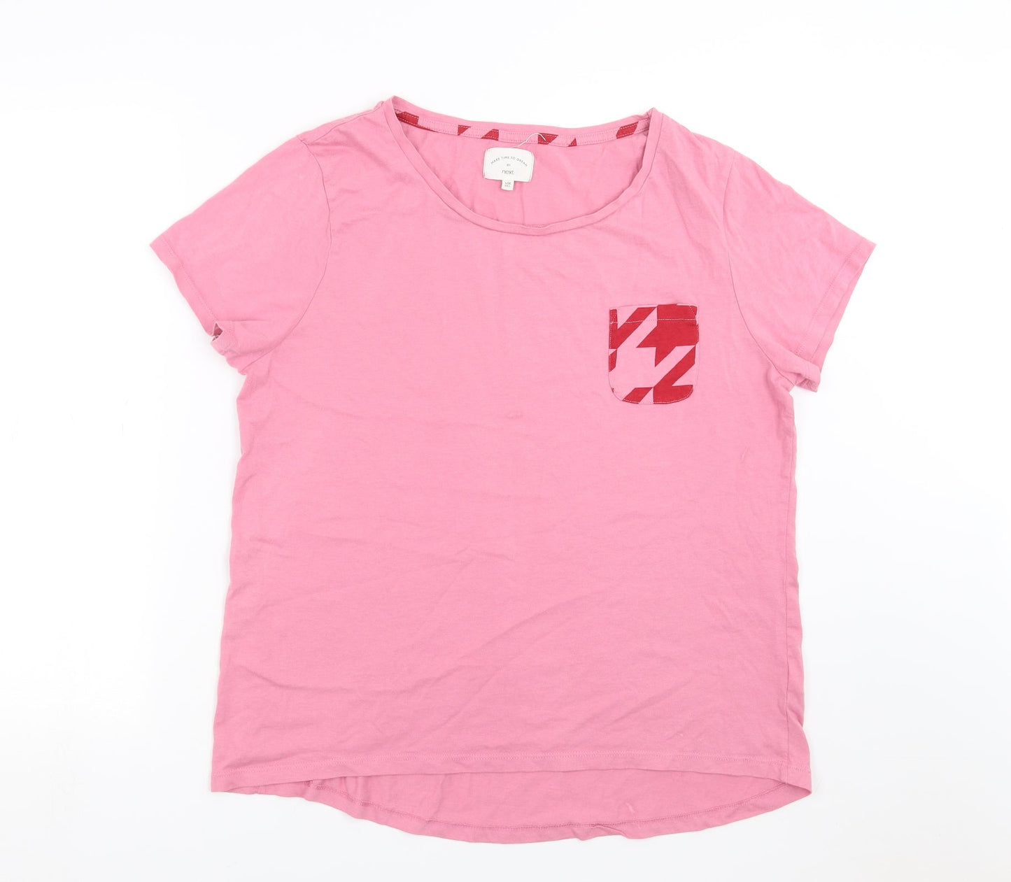 NEXT Womens Pink Solid  Top Pyjama Top Size L