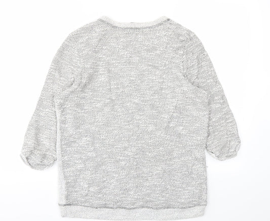 H&M Womens Grey   Basic T-Shirt Size S