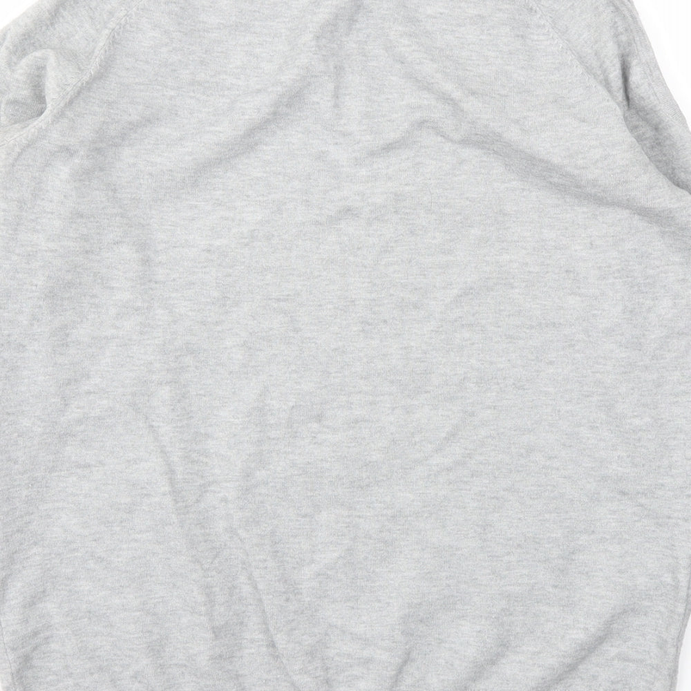Dorothy Perkins Womens Grey Floral  Pullover Jumper Size 10