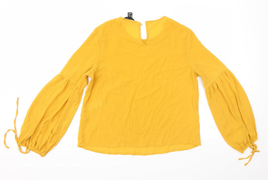 New Look Womens Orange   Basic Blouse Size 10
