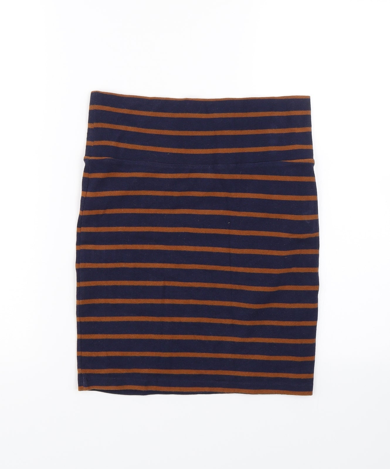 XXI Womens Blue Striped  Straight & Pencil Skirt Size M