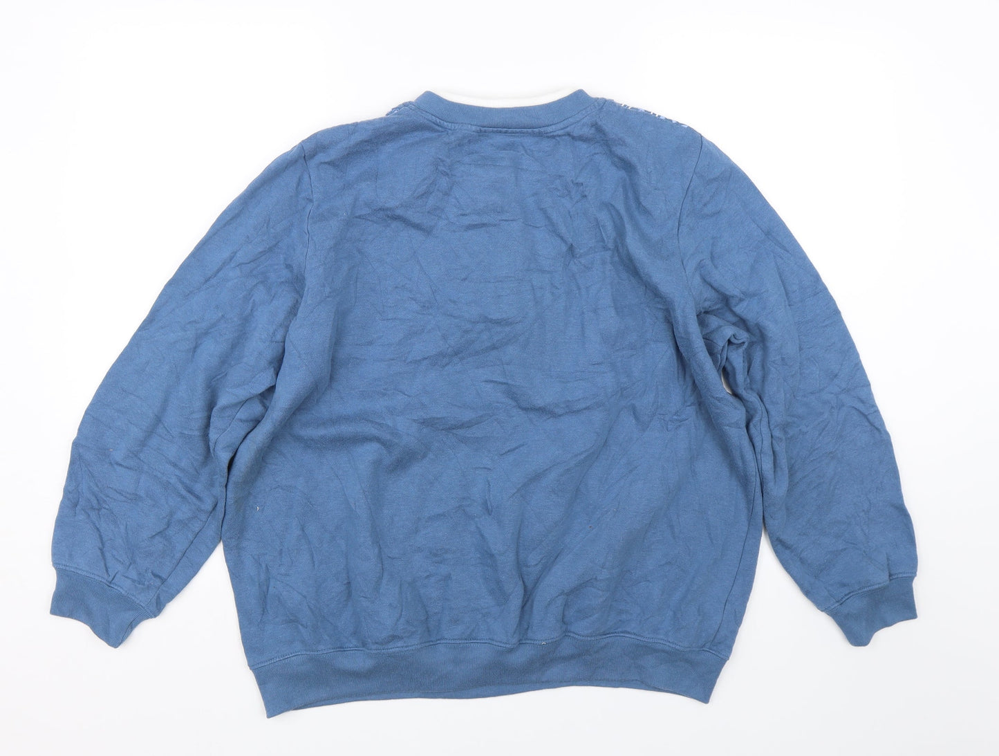Blair Womens Blue Argyle/Diamond  Pullover Jumper Size L