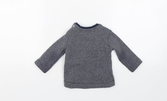 George Baby Grey   Pullover Jumper Size 3-6 Months  - Dinosaur