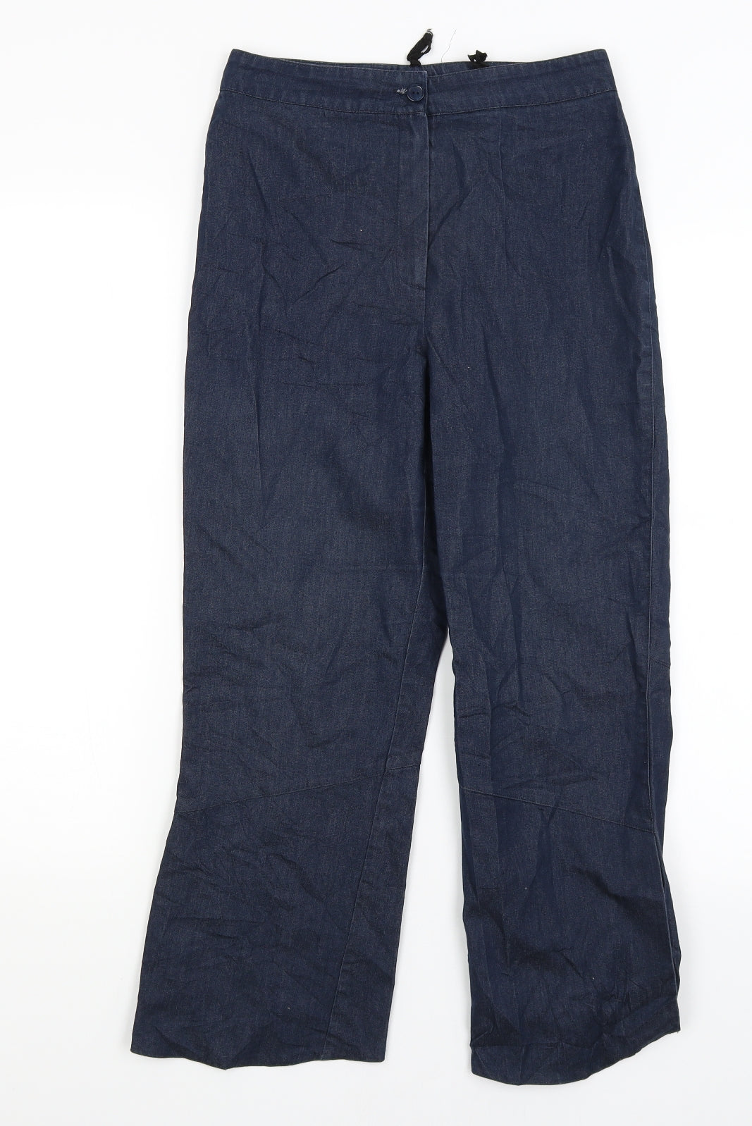 Preworn Womens Blue   Cropped Trousers Size 10 L24 in