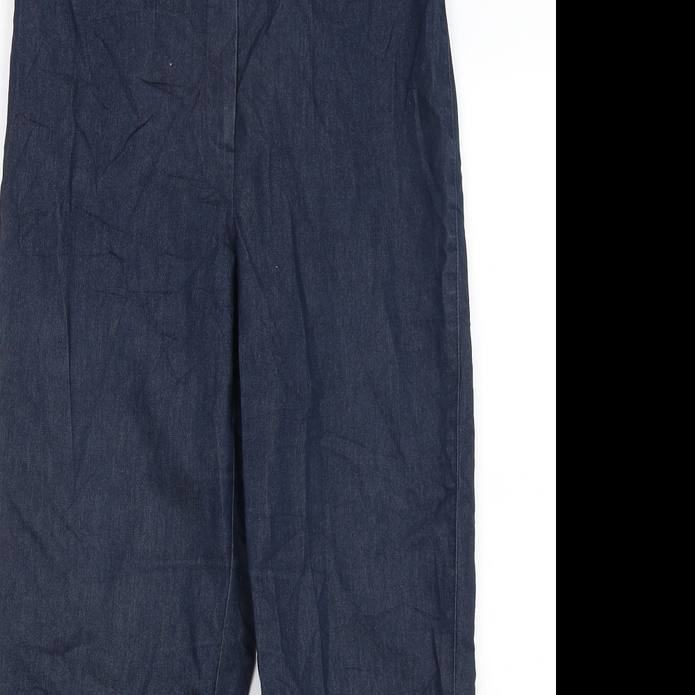 Preworn Womens Blue   Cropped Trousers Size 10 L24 in