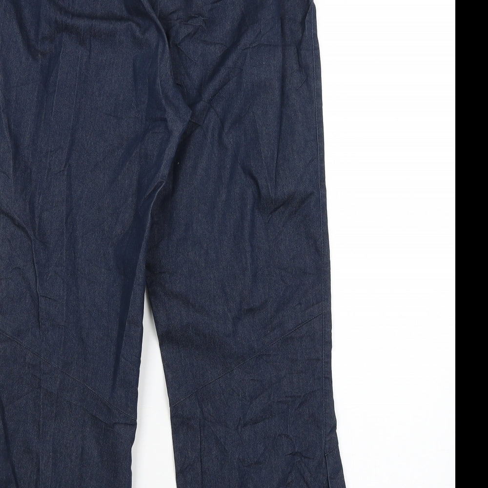 Preworn Womens Blue   Cropped Trousers Size 10 L24 in