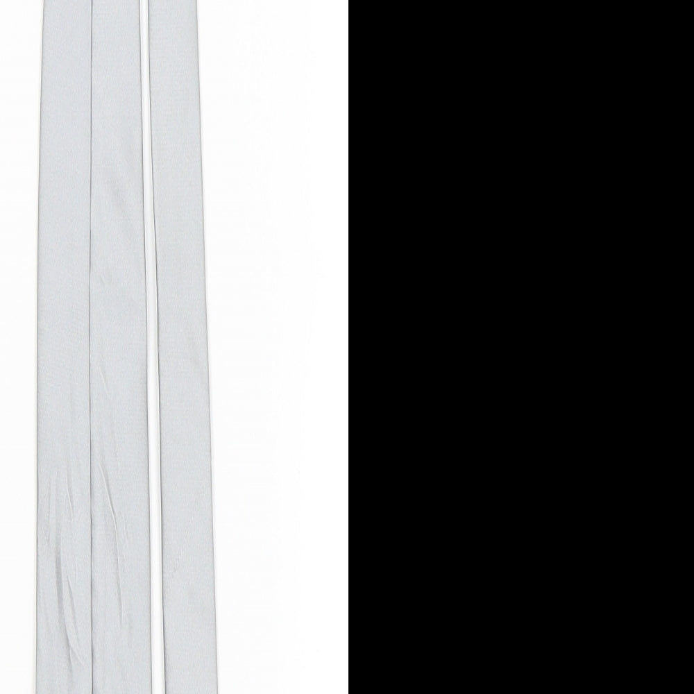 NEXT Mens Silver Grenadine  Pointed Tie One Size