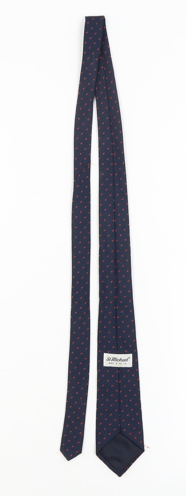 St Michael Mens Blue Paisley  Pointed Tie One Size