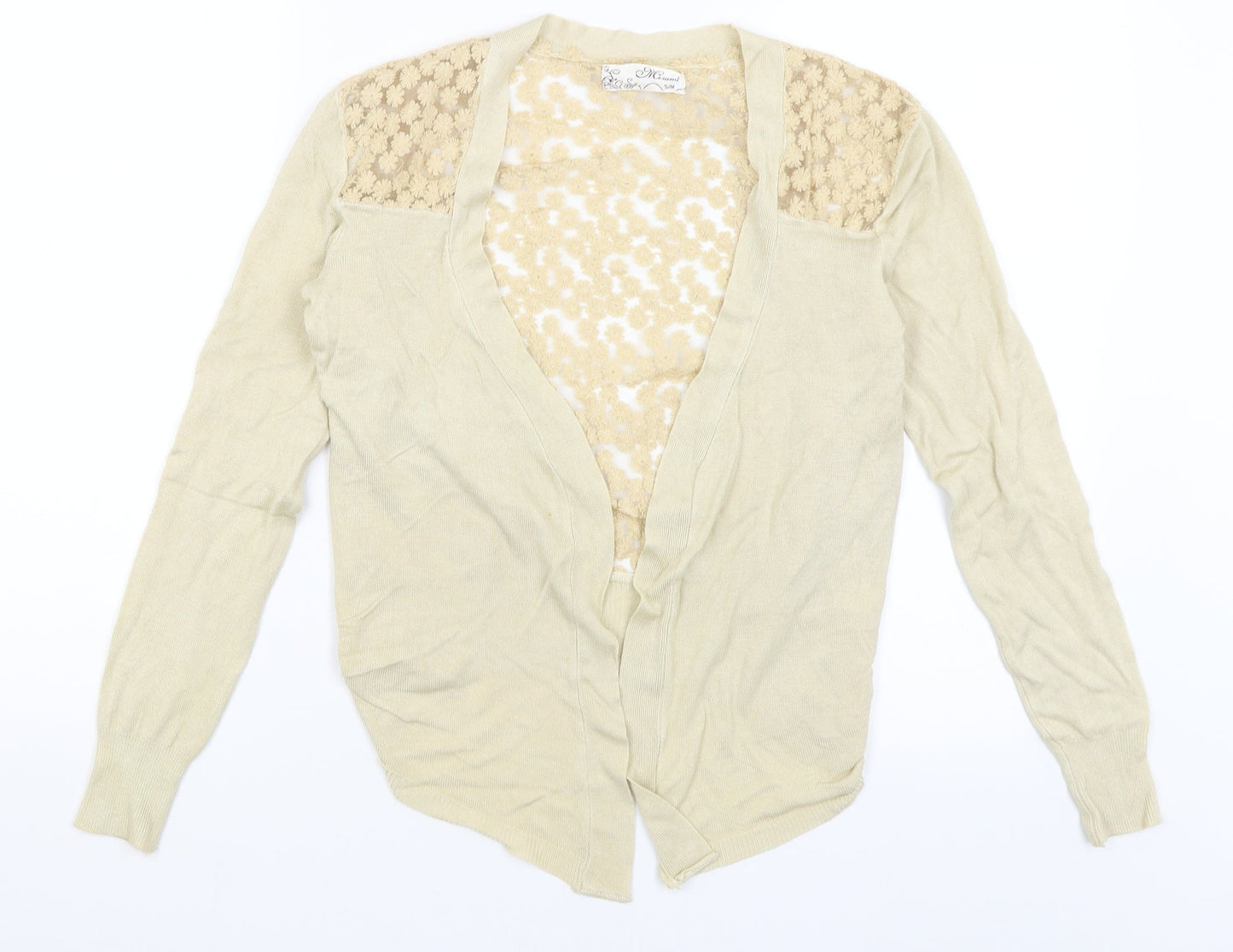 Mixumi Womens Gold   Wrap Jumper Size M