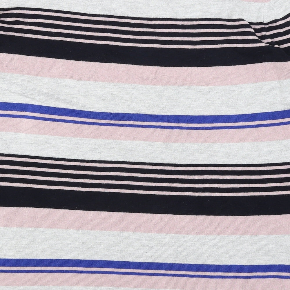 Dorothy Perkins Womens Grey Striped  Pullover Jumper Size 14