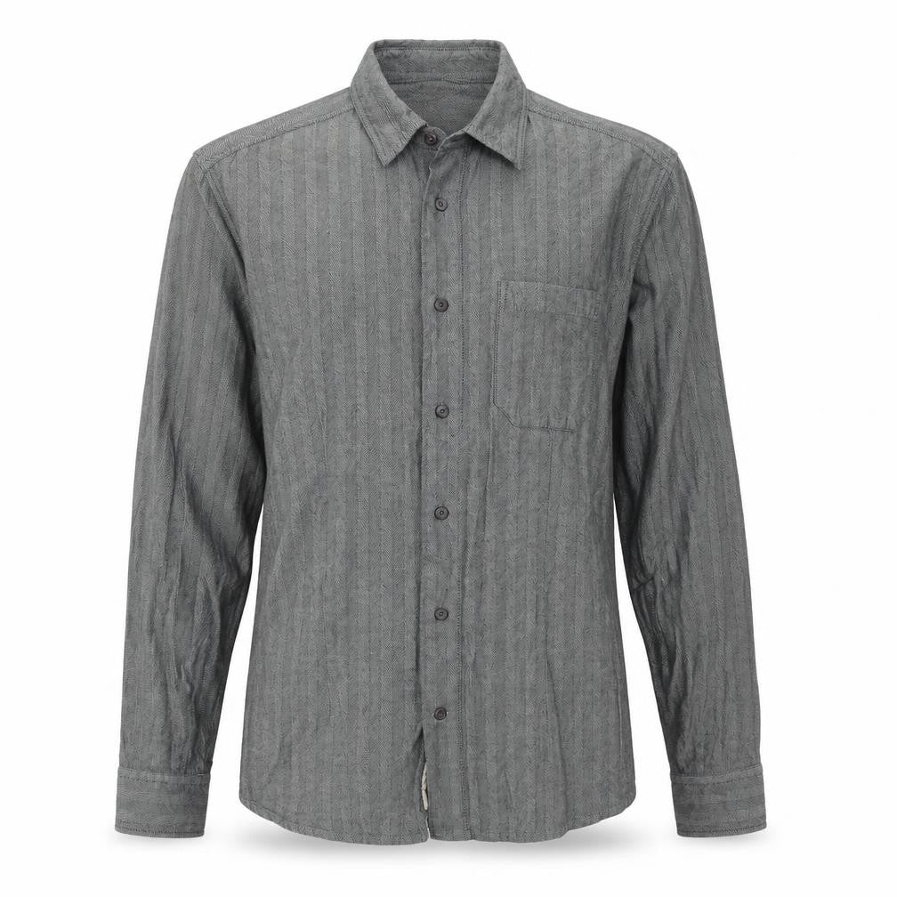 M&S Mens Grey    Button-Up Size M