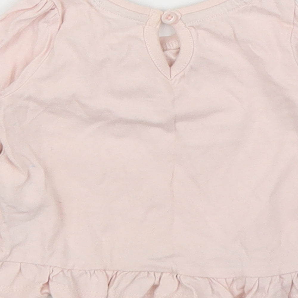 Primark Girls Pink   Basic T-Shirt Size 3-6 Months