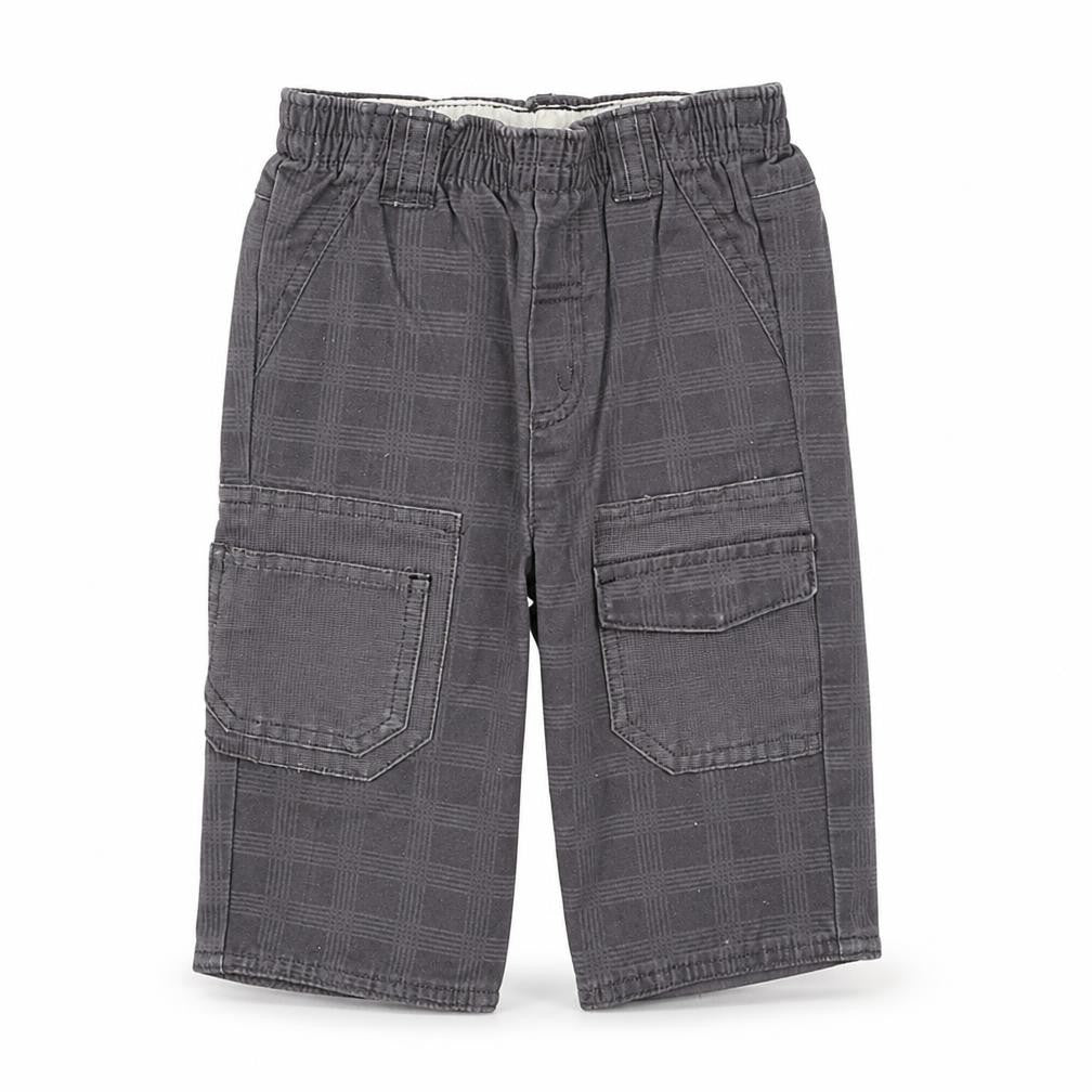 Front view of Orchestra boys’ grey cropped trousers, size 12, months