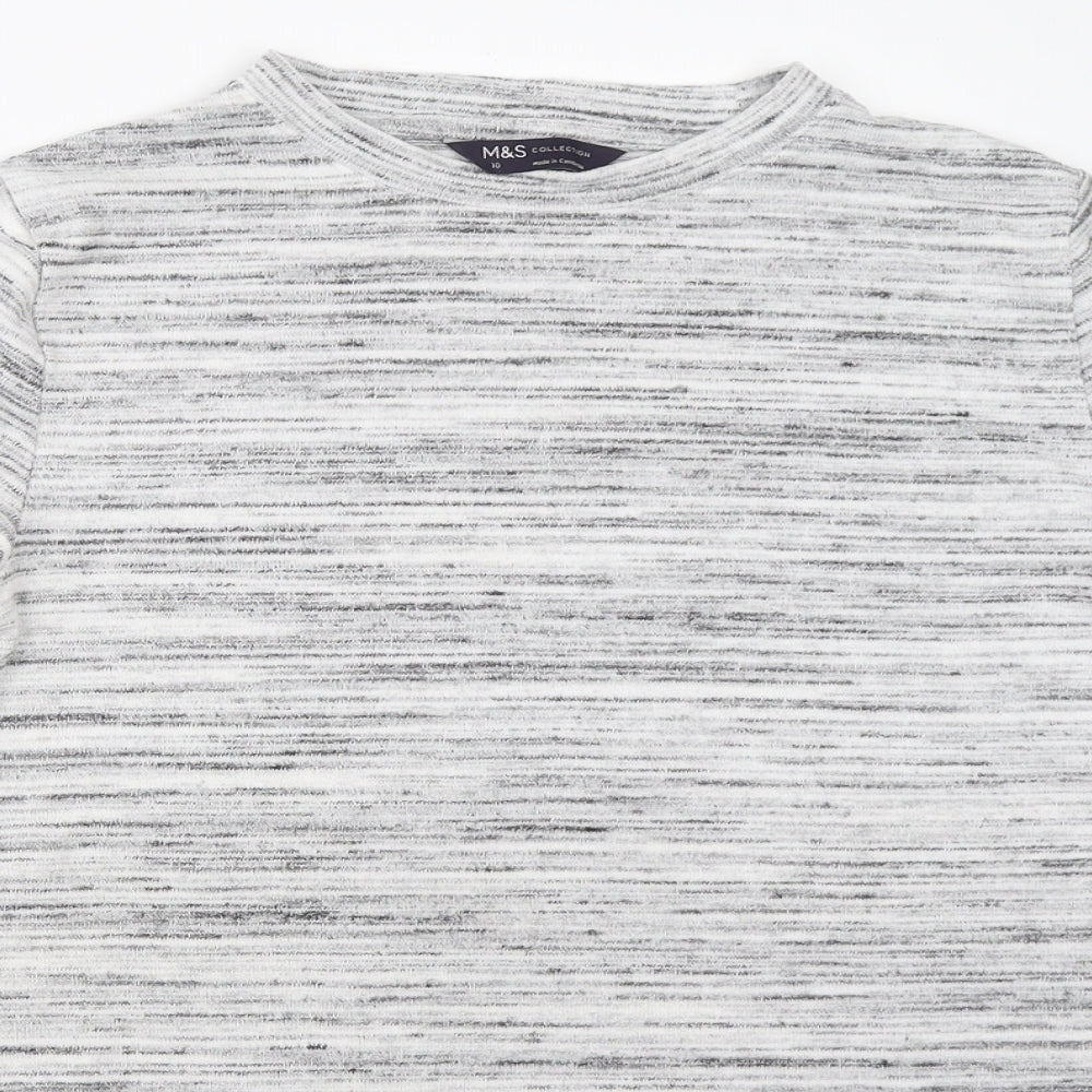 Marks and Spencer Womens Grey   Pullover Jumper Size 10