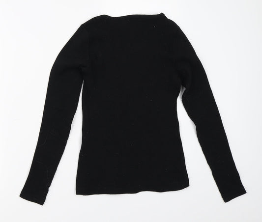 Dima Fashion Womens Black   Pullover Jumper Size S