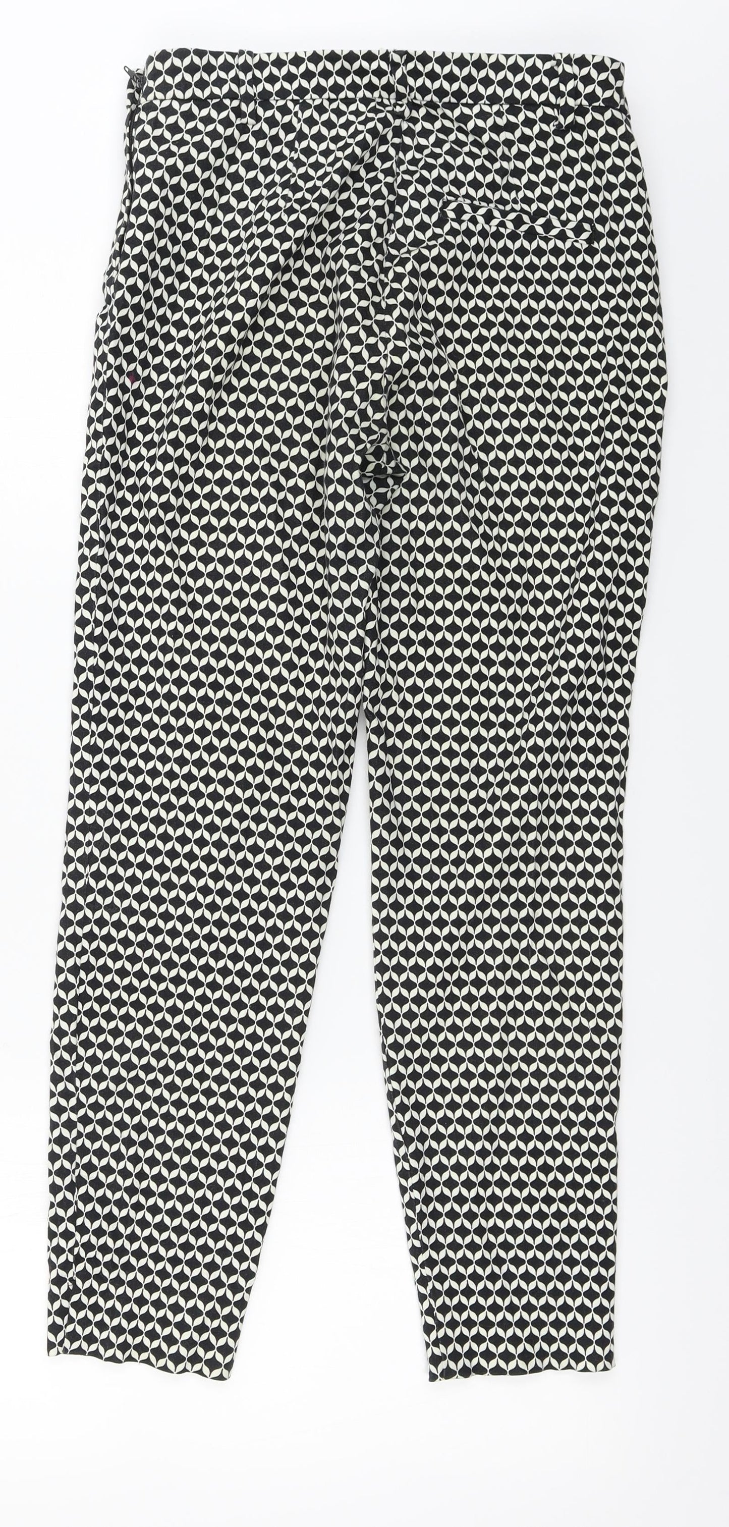 H&M  Womens White   Trousers  Size 4 L25 in