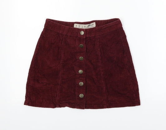 denim co Womens Purple   A-Line Skirt Size 8