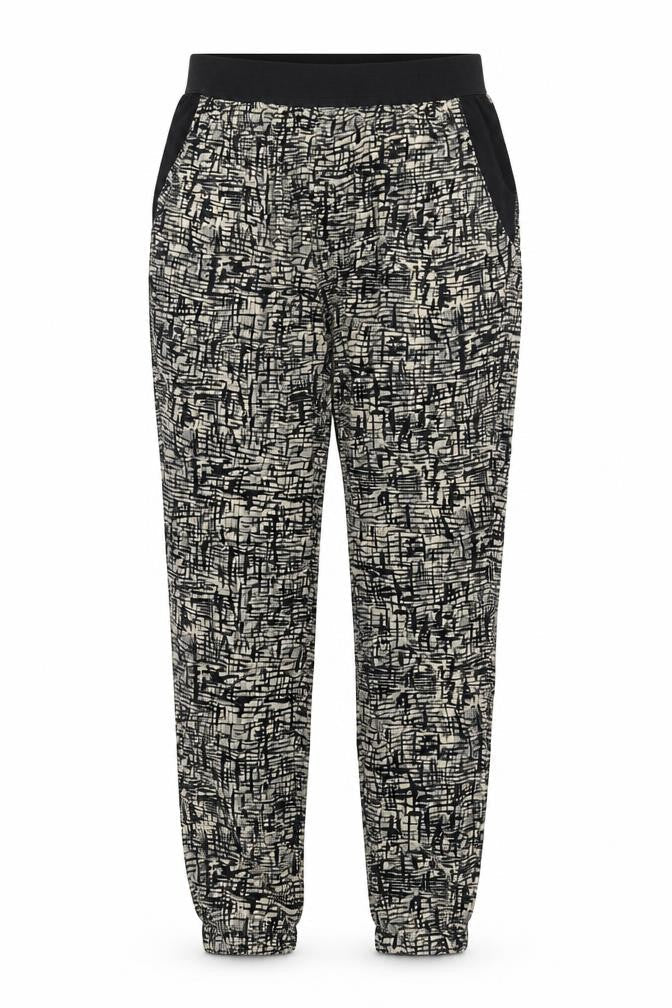 River Island Womens Beige Geometric  Jegging Trousers Size 8 L33 in