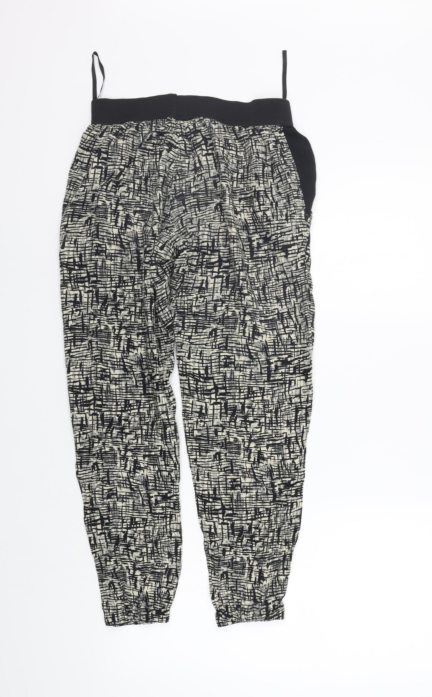 River Island Womens Beige Geometric  Jegging Trousers Size 8 L33 in