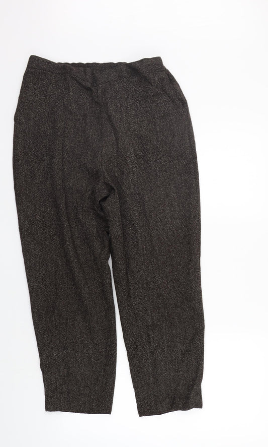 Preworn Womens Brown   Sweatpants Trousers Size 18 L24 in - Elastic Waist Band