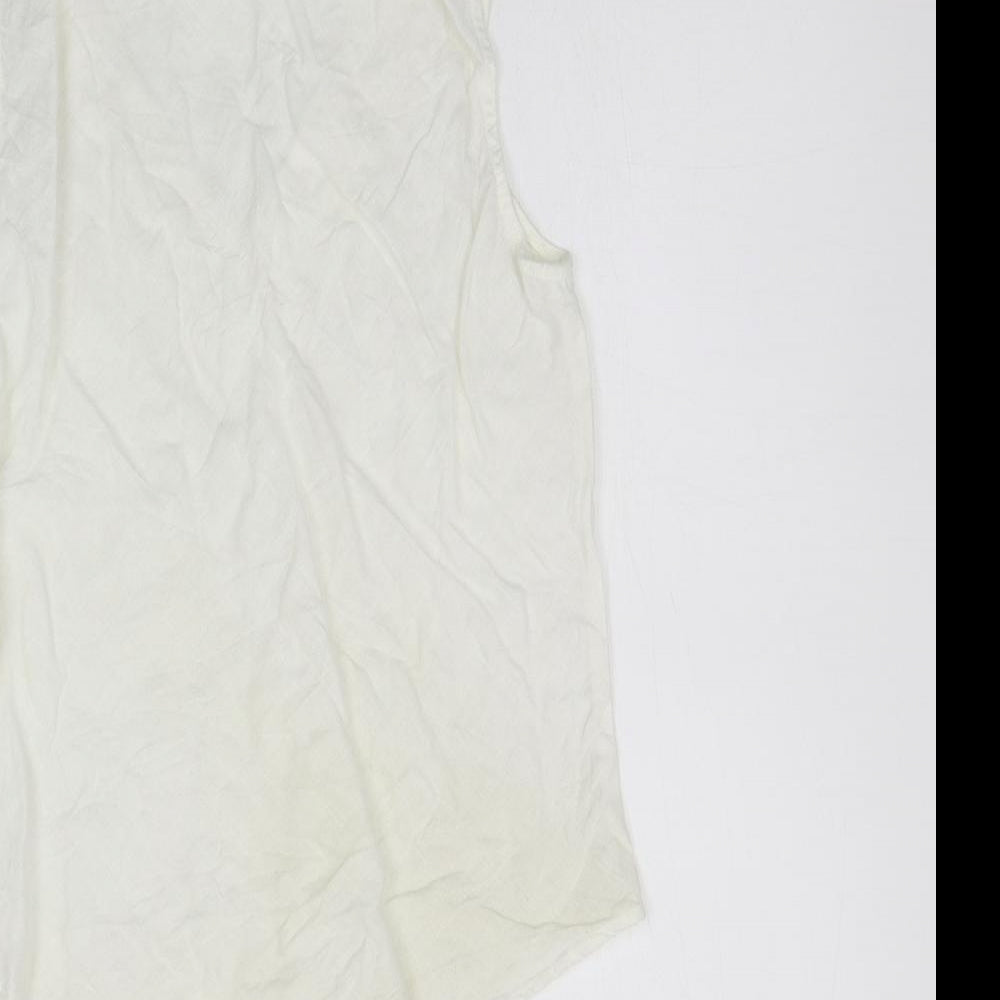 H&M Womens White    Polo Size 12  - washable mark