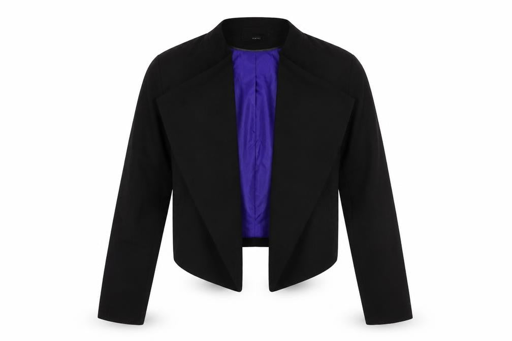 H&M Womens Black   Gilet Blazer Size 10