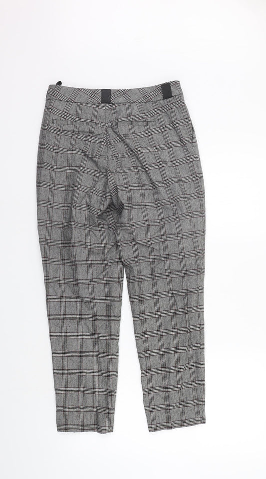 Baukjen Womens Grey Check  Trousers  Size 6 L26 in