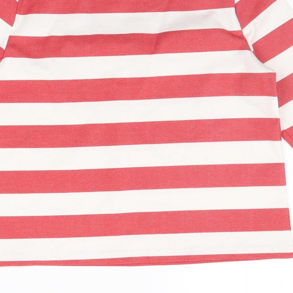 Marks and Spencer Womens Red Striped  Pullover Jumper Size 10