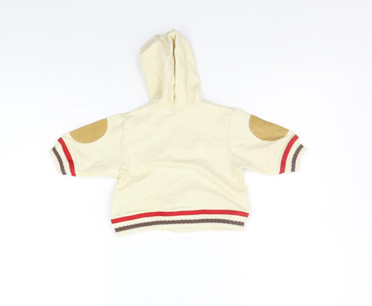 Pitter Patter Girls Beige   Full Zip Jumper Size 3-6 Months