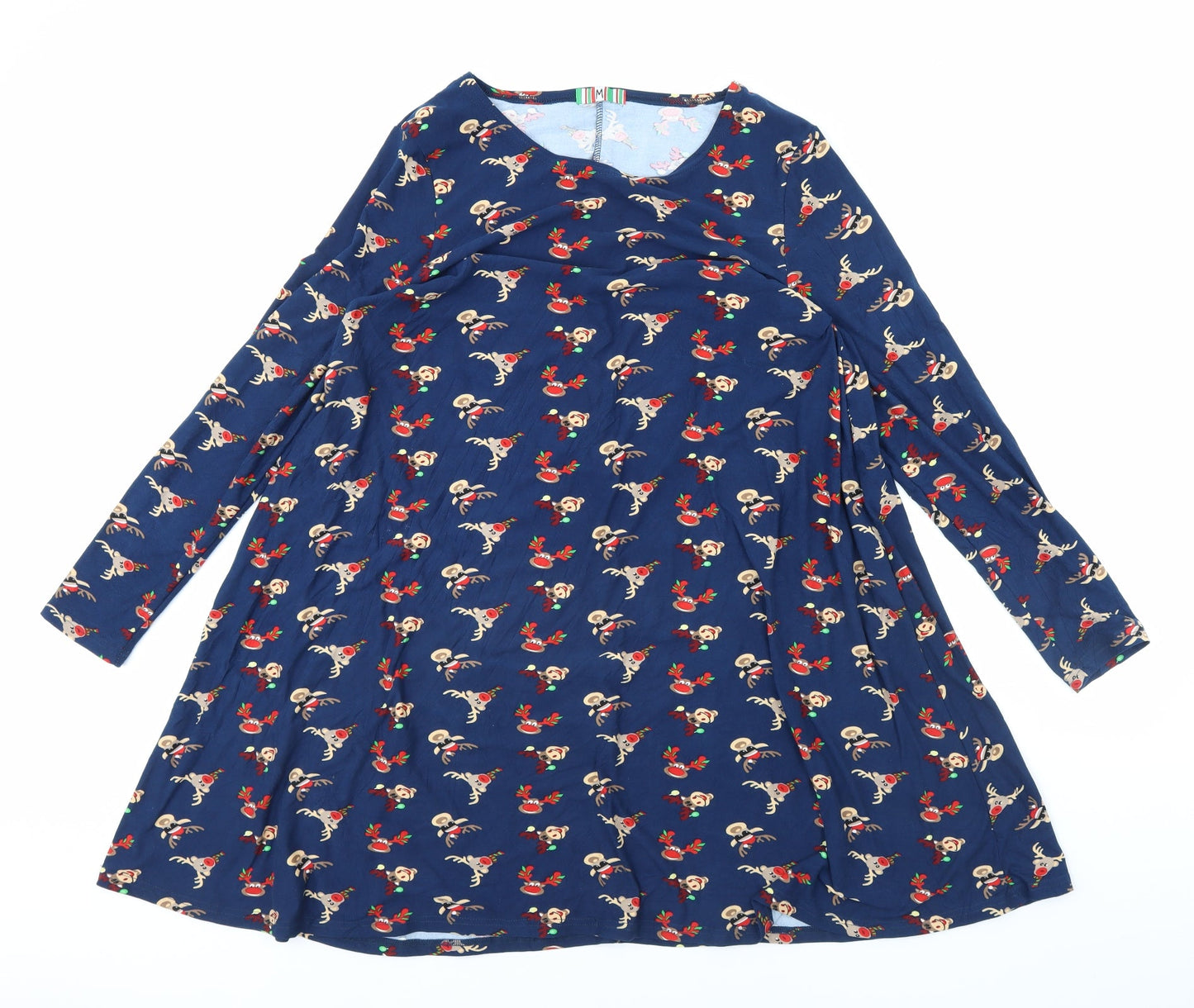 Preworn Womens Blue   Fit & Flare  Size M  - Rudolph