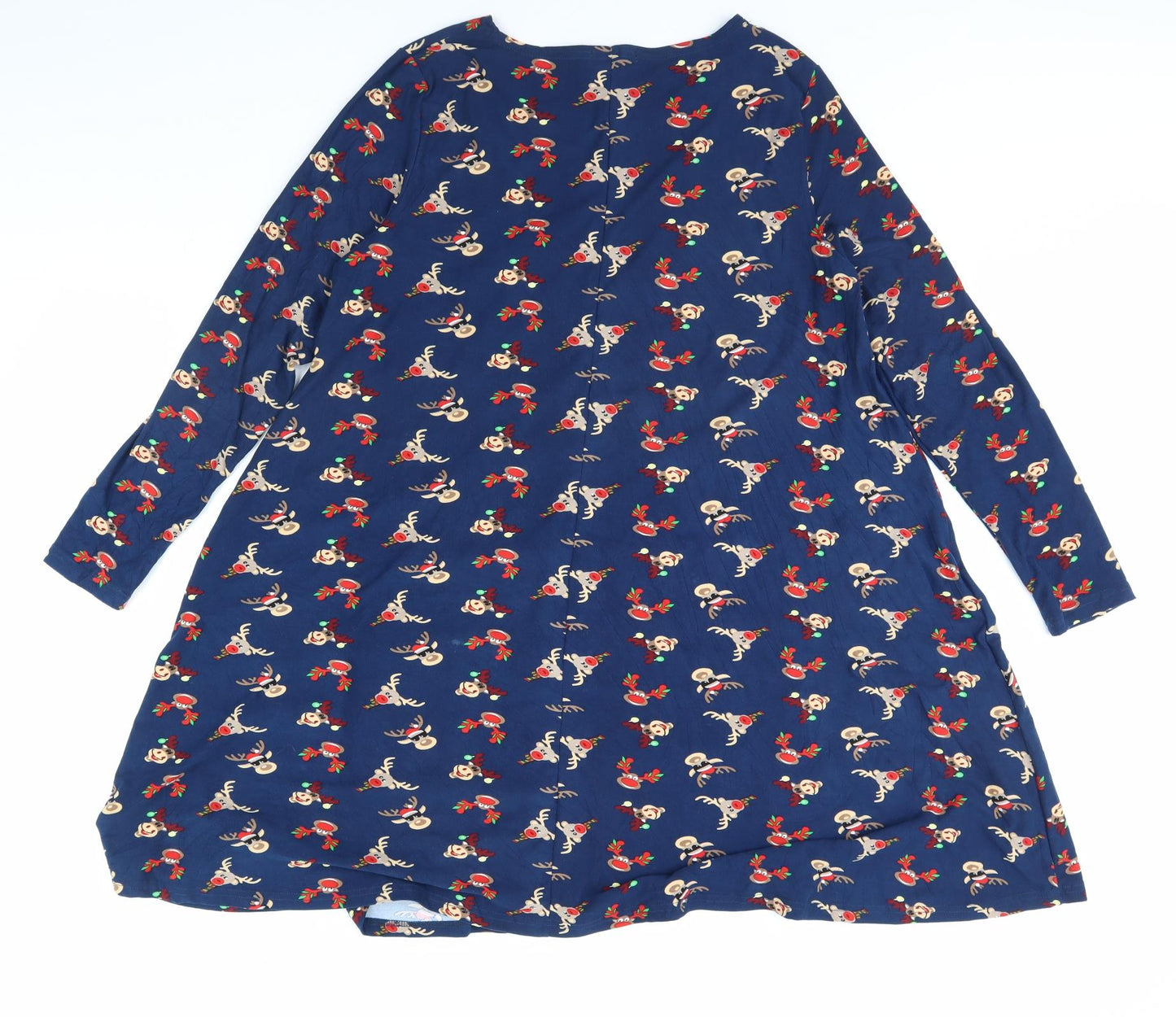 Preworn Womens Blue   Fit & Flare  Size M  - Rudolph