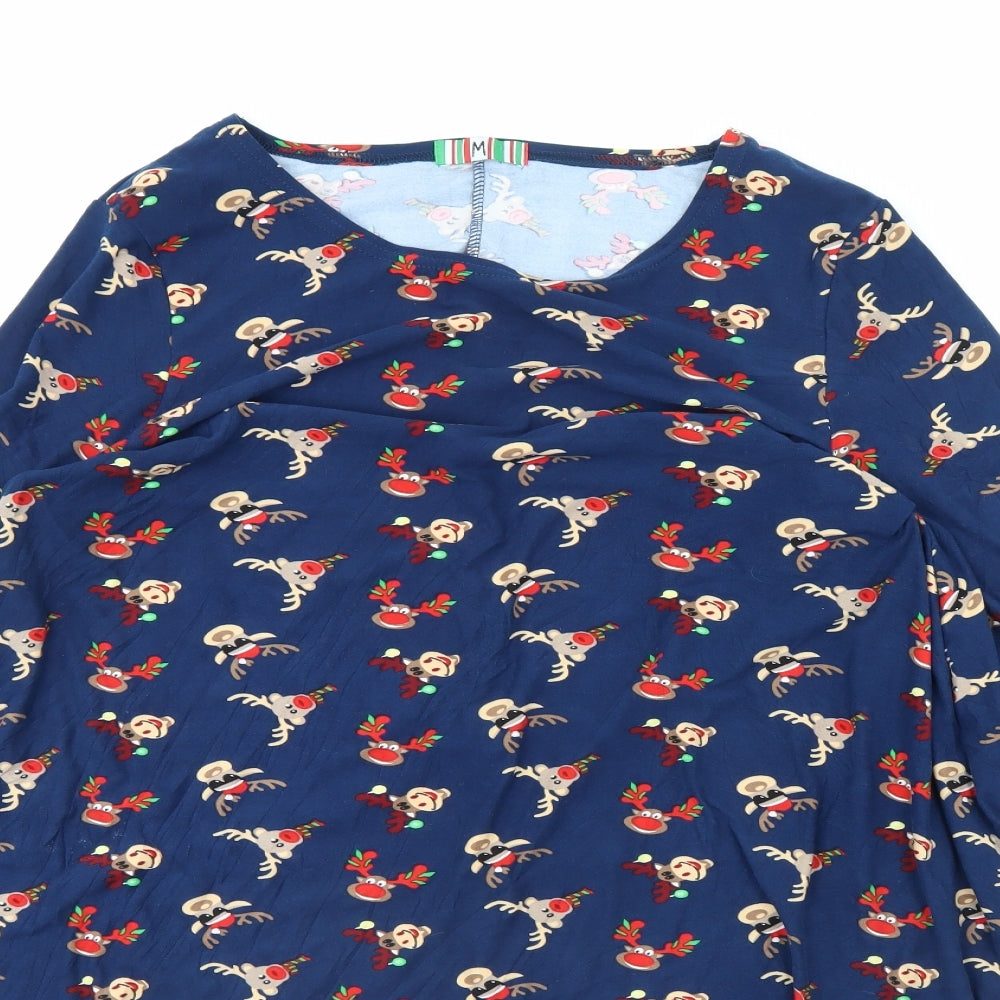 Preworn Womens Blue   Fit & Flare  Size M  - Rudolph