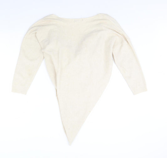 Studio Womens Ivory   Pullover Jumper One Size
