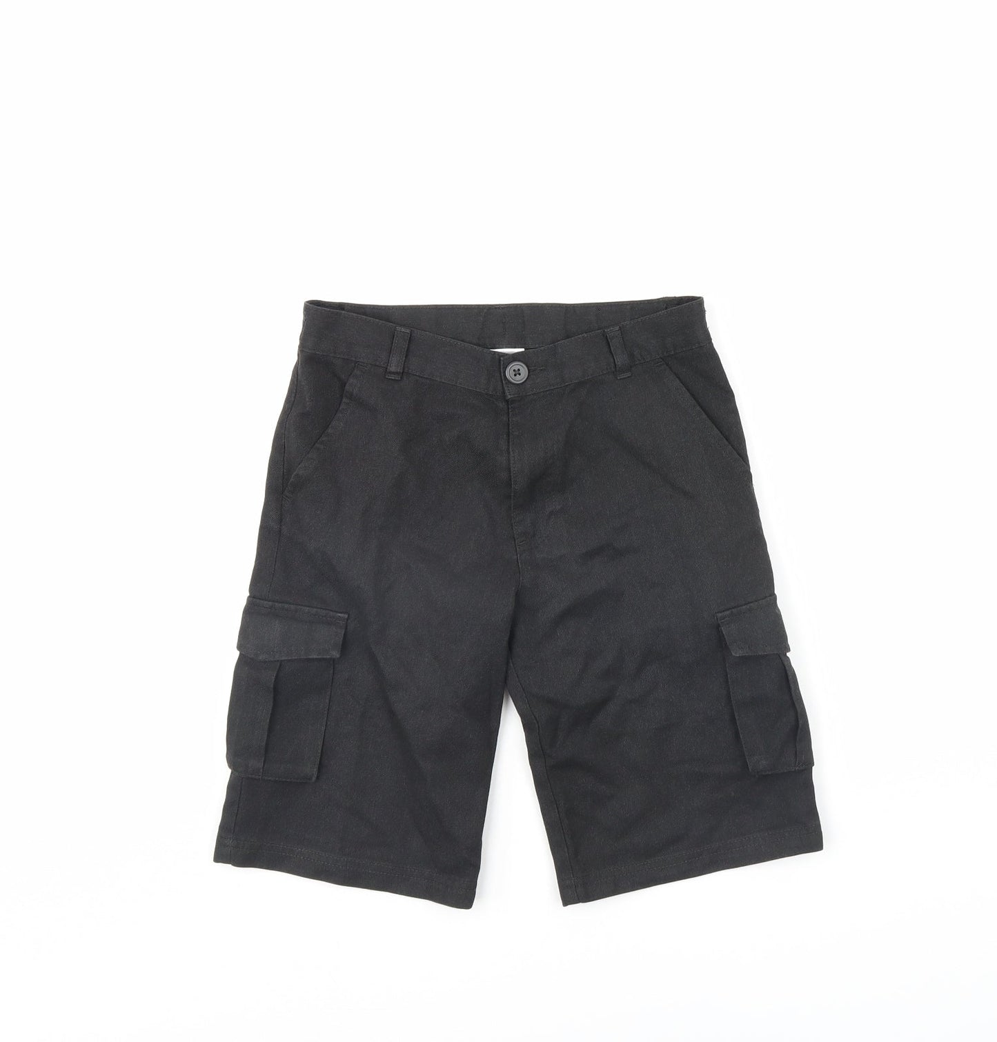 George Boys Black   Utility Shorts Size 9 Years