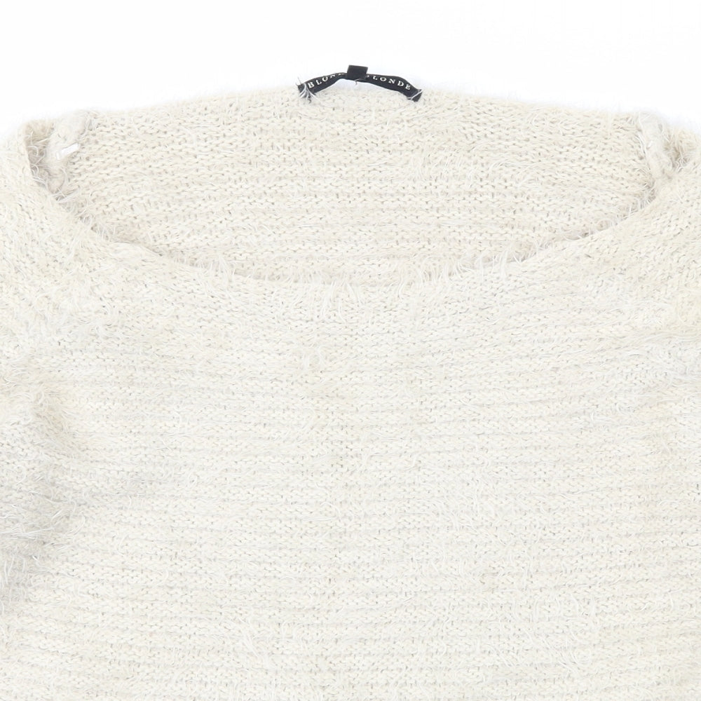 Blonde + Blonde Womens Beige   Pullover Jumper Size 10