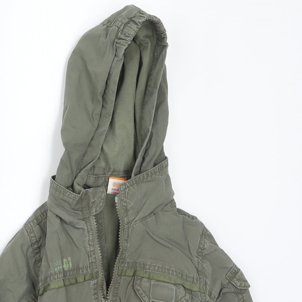 Mini Mode Boys Green   Basic Coat Coat Size 18-24 Months