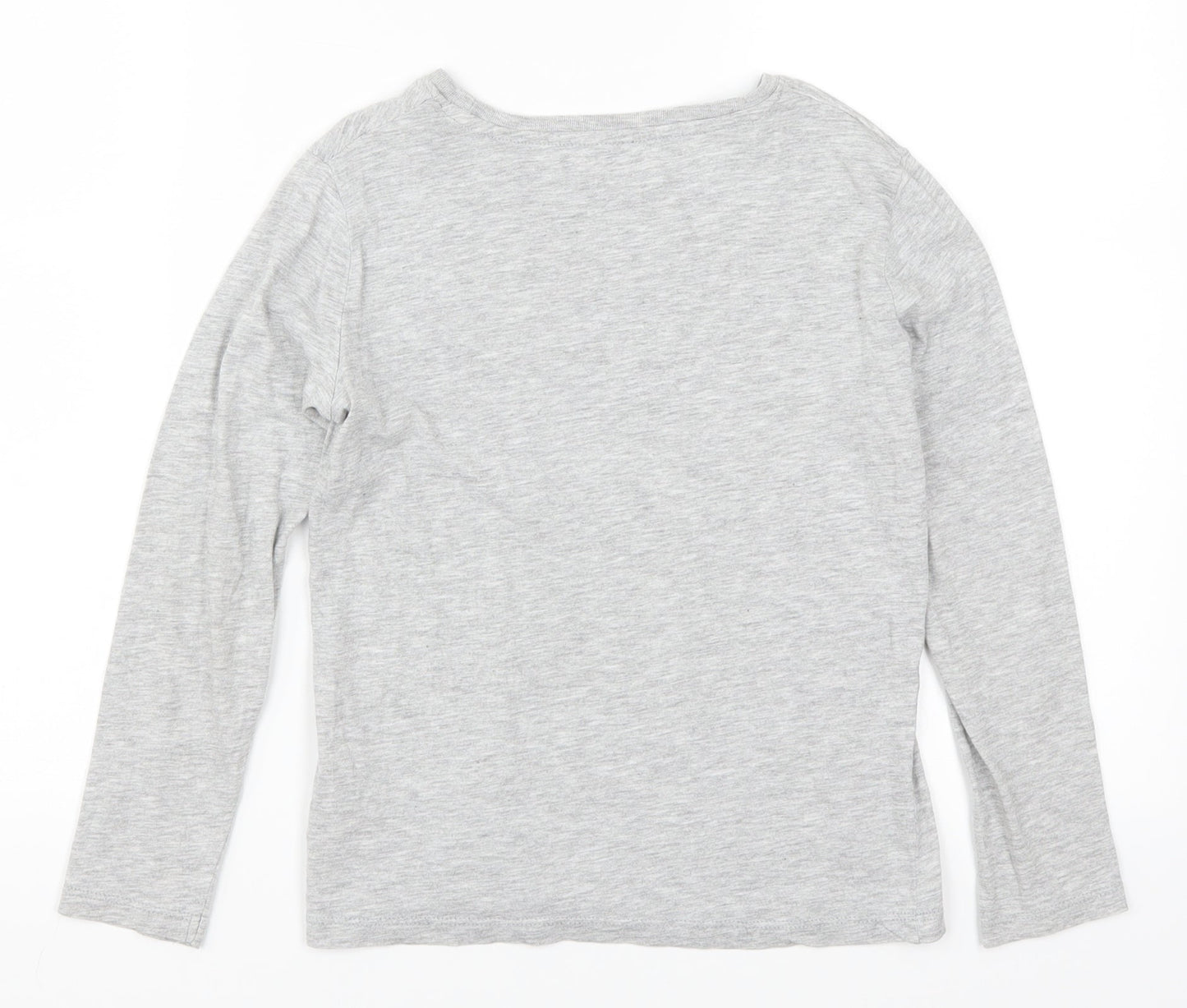 H&M Girls Grey   Basic T-Shirt Size 7-8 Years