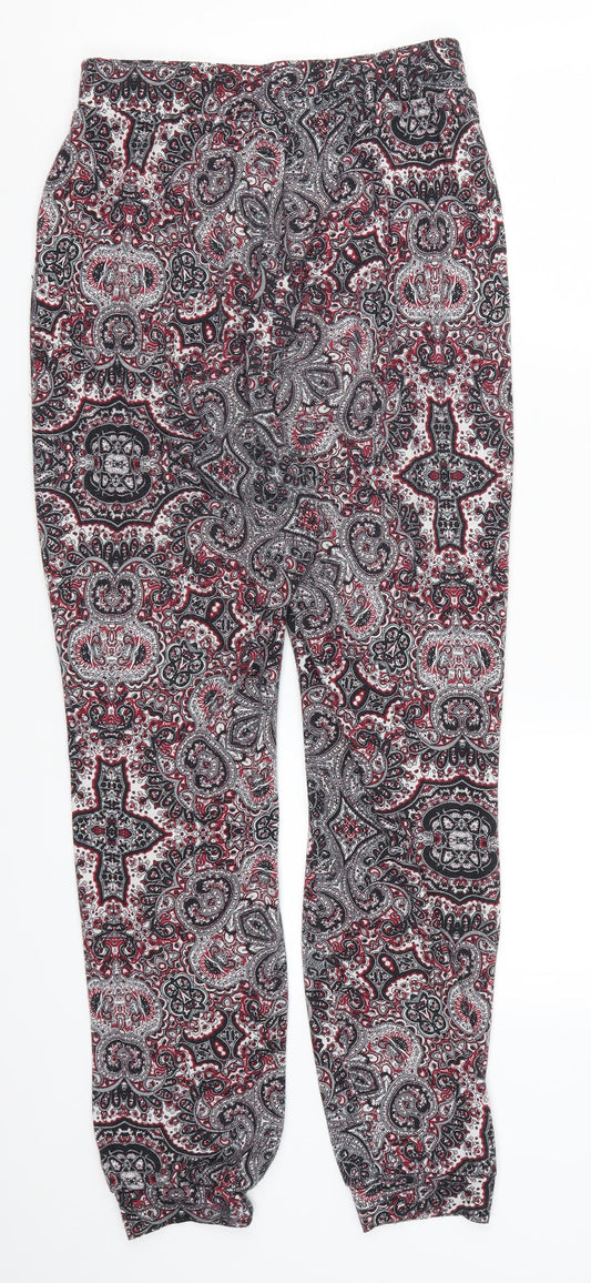 Amosphere Womens Red Paisley  Trousers  Size 8 L26 in