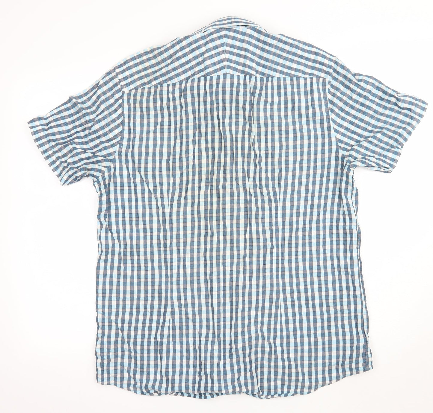Jack Reid Mens Blue    Button-Up Size L