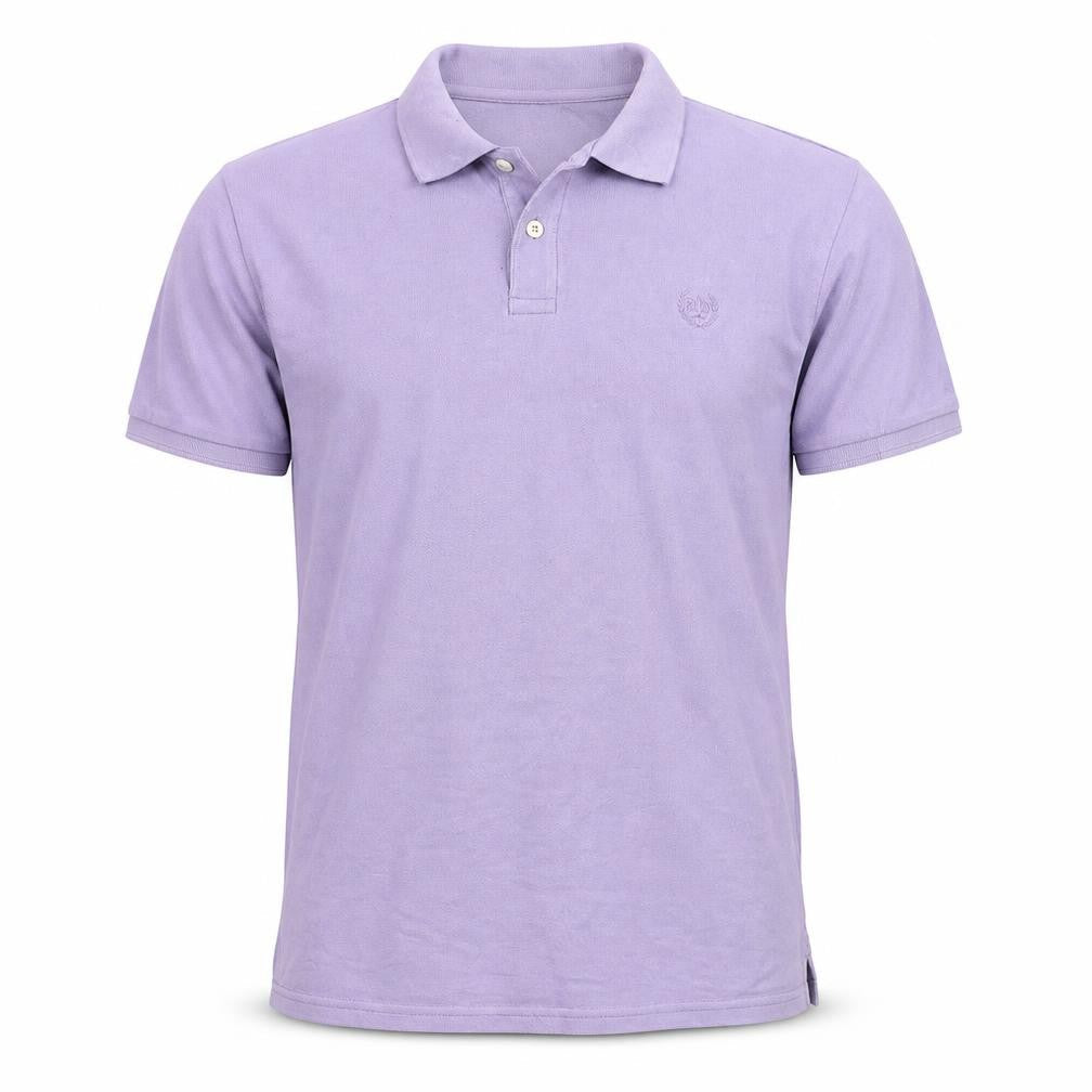 Atlantic Bay Mens Purple Batik Jersey  Polo Size L