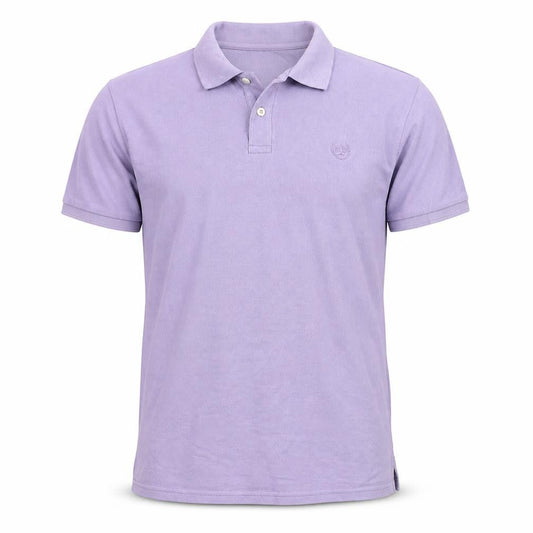 Atlantic Bay Mens Purple Batik Jersey  Polo Size L